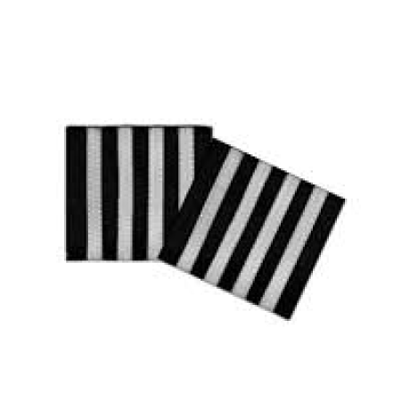 EPAULETS/PALETERAS 4-BAR SILVER