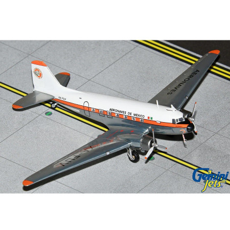 GEMINI JETS 1:200 AERONAVES DE MEXICO DC-3 G2AMX1151