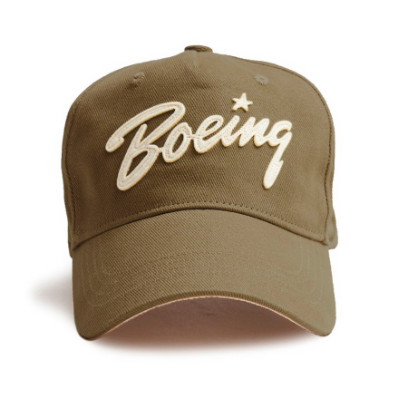 RED CANOE BRANDS CAP BOEING APPLIQUE LOGO KHAKI U-CAP-BOEINGAPP-KI