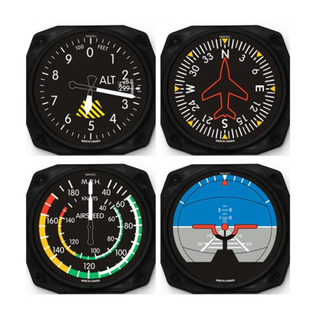 GIFT - TRINTEC COASTER SET 4-PIECE CLASSIC INSTRUMENTS NTRN-9075