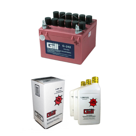 GILL KIT BATTERY+ACID G242 DRY 24V 10AH 3QT