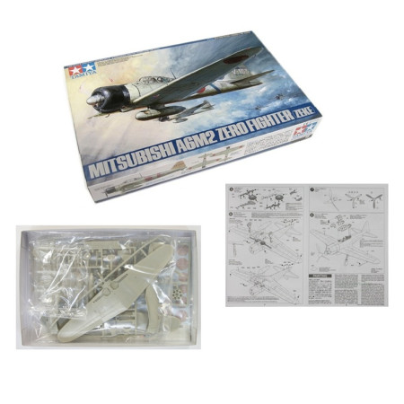 PLASTIC MODEL TAMIYA 1:48 MITSUBISHI A6M2 ZERO 61016