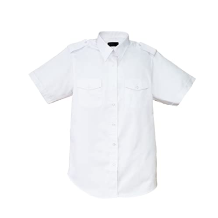 PILOT UNIFORM SHIRT VAN HEUSEN AVIATOR MEN (3) MEDIUM WVAN503-WHT-15.5