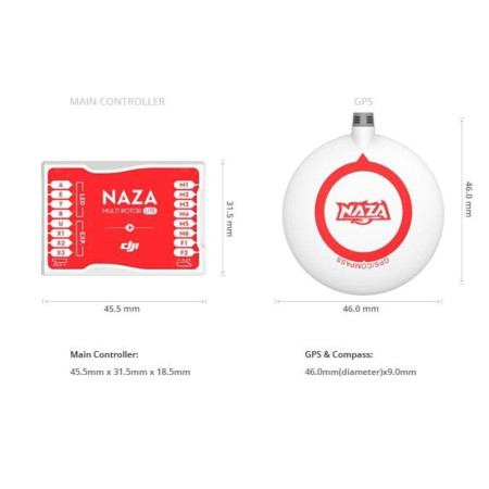 DJI NAZA-M + GPS LITE MULTIROTOR CONTROL