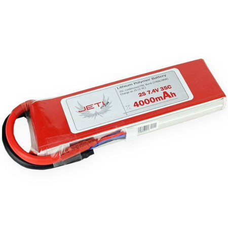 JETI LIPO 7.4V 4000MA 35C PRO POWER 2S
