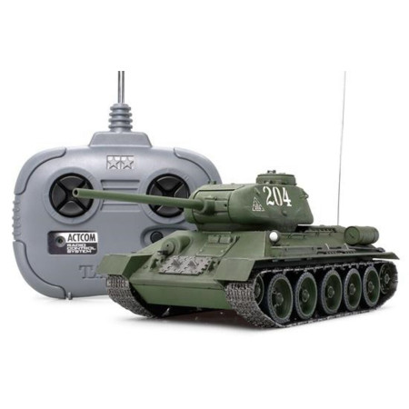 TANK TAMIYA 1/35 RC T34-85 RUSSIAN 48208