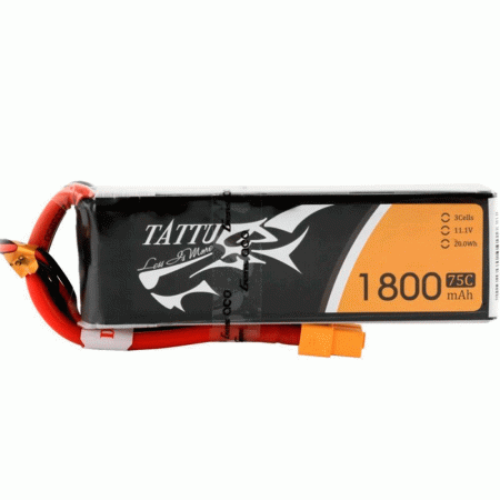 GENS ACE TATTU 11.1V 1800MAH 75C 3S LIPO XT60