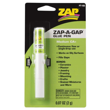 COLA ZAP ZAP-A-GAP MEDIUM CA+ GLUE PEN 0.07OZ PT-103