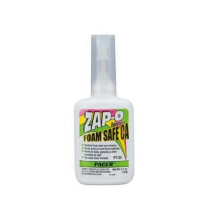 COLA ZAP ZAP-O FOAM SAFE CA ODORLESS GLUE 0.7OZ PT-25