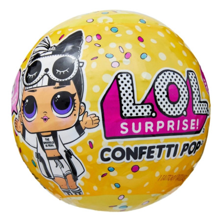 BONECA LOL SURPRISE AMARELO CONFETI POP *GENERICA*
