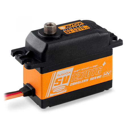 SAVOX SERVO SV-1270TG PLUS HV W/SOFT START 8.4V 45KG 0.10S