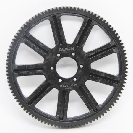 ALIGN E1 MAIN DRIVE GEAR 104T/M1.25 HE1G007XXT