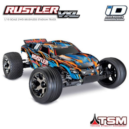 CARRO RUSTLER VXL BRUSHLES TSM ORANGE 37076-4