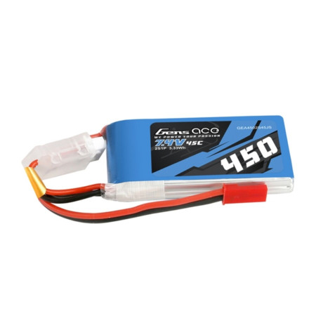 GENS ACE 7.4V 450MAH 45C 2S JST-SYP PLUG