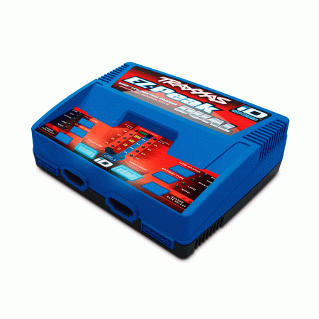 CARREGADOR TRAXXAS DUAL #2972 + 2 BATERIA 7.4V 7600MAH #2869X 2991