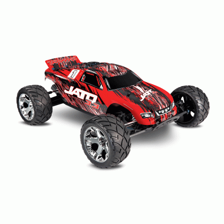 CARRO TRAXXAS 1/10 JATO 3.3 NITRO 2WD STADIUM TSM RTR RED 55077-3