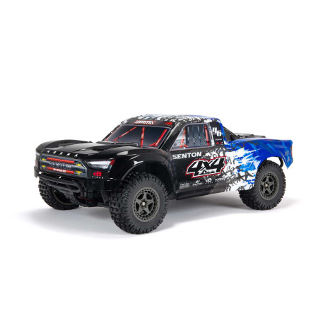 CARRO ARRMA 1/10 SENTON 3S 4WD BLX SHORT COURSE RTR BLUE ARA4303V3T1