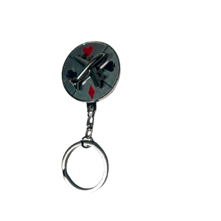 KEYCHAIN RING COMPASS DECK