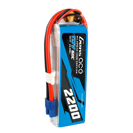 GENS ACE 11.1V 2200MA 60C LIPO EC3 (SEM CAIXA)
