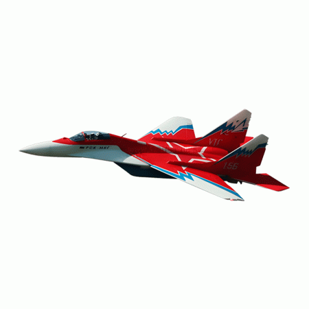 AVIAO FW MIG-29 80MM RED + VECTOR PNP FJ31621P