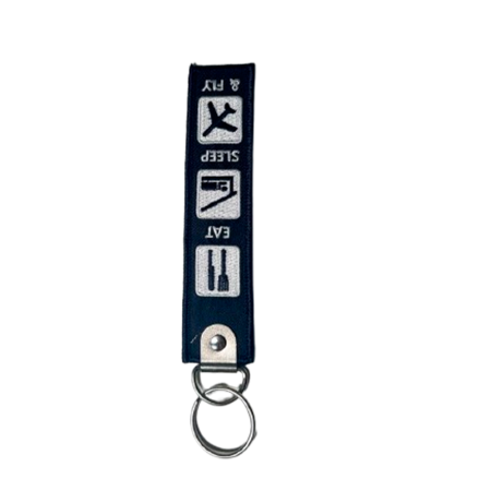 KEYCHAIN REMOVE BEFORE FLIGHT EAT SLEEP FLY