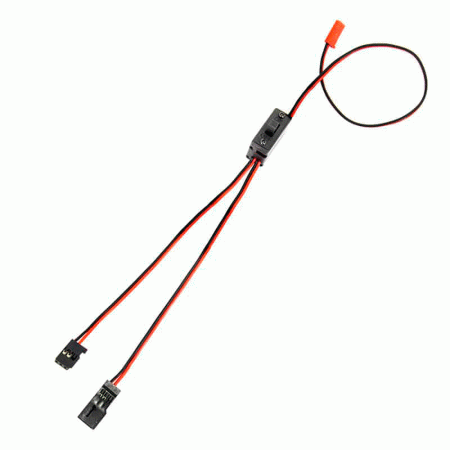 INTER. FUTABA SWITCH HARNESS W/CHARGE JACK SWH-13 (LIGA/DESLIGA)