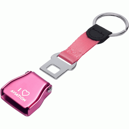 KEYCHAIN NOVAH SEATBELT PINK