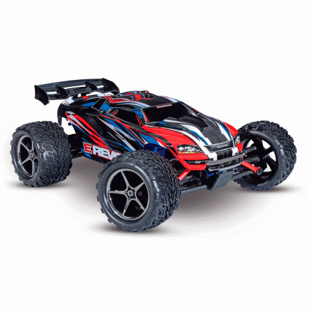 CARRO TRAXXAS 1/16 E-REVO 4WD RTR BRUSHED TQ RED/BLUE 71054-8