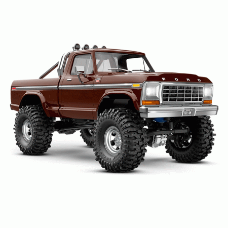 CARRO TRAXXAS 1/18 TRX-4M FORD F-150 CRAWLER 4WD TQ BROWN 97044-1