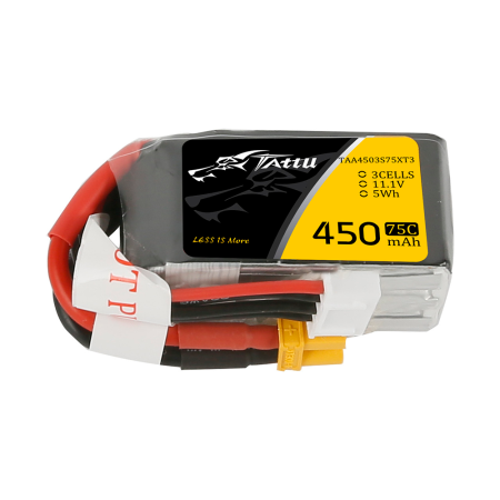 GENS ACE TATTU 11.1V 450MAH 75C 3S LIPO XT30 PLUG
