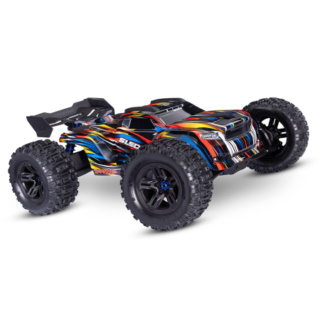 CARRO TRAXXAS 1/8 SLEDGE BLX 6S 4WD TQI BELTED BLUE 95096-4