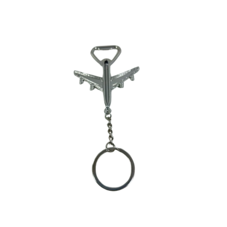 KEYCHAIN RING AIRPLANE BOTTLE OPENER