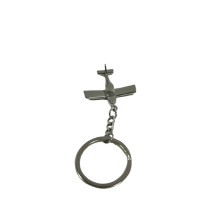 KEYCHAIN RING LOW WING PLANE
