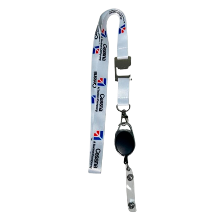 KEYCHAIN LANYARD CESSNA (WHITE)