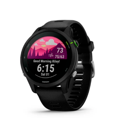 RELOGIO SMARTWATCH GARMIN FORERUNNER 255 MUSIC 010-02641-20 BLACK