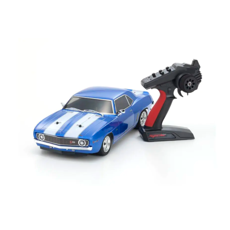CARRO KYOSHO 1/10 FAZER MK2 1969 CAMARO Z/28 4WD BLUE 34418T1C