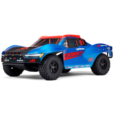 CARRO ARRMA 1/10 FURY 223S DSC 2WD BLX SHORT COURSE BLUE ARA3521T1