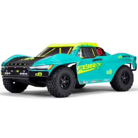 CARRO ARRMA 1/10 FURY 223S DSC 2WD BLX SHORT COURSE GREEN ARA3521T2