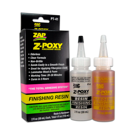 COLA ZAP Z-POXY FINISHING RESIN 4OZ PT-41