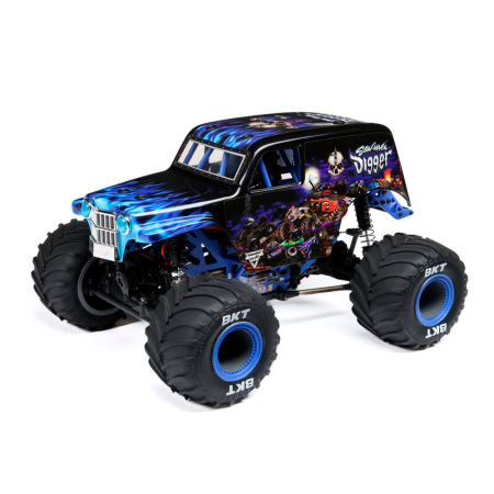 CARRO LOSI 1/18 MINI LMT SON UVA DIGGER 2S 4WD RTR BLUE LOS01026T2