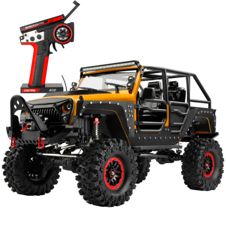 CARRO WLTOYS 1/10 DRIVING ROCK CRAWLER CLIMBING 11KM 4WD YELLOW 104026