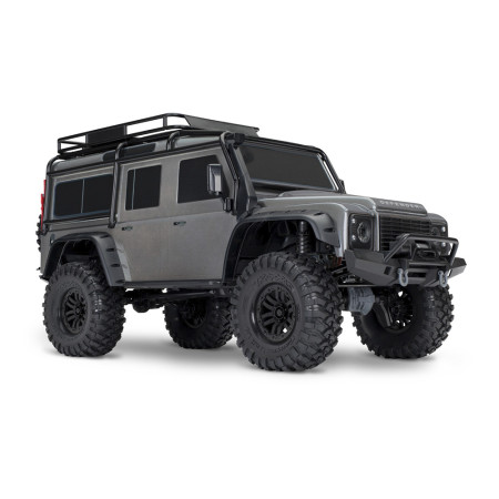 CARRO TRAXXAS 1/10 TRX-4 LAND ROVER DEFENDER TQI SILVER 82256-4
