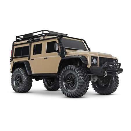 CARRO TRAXXAS 1/10 TRX-4 LAND ROVER DEFENDER TQI SAND 82256-4