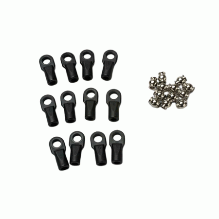 TRAXXAS ACC REVO ROD ENDS W/HOLLOW BALLS LARGE 12 5347