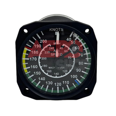 UMA INSTRUMENTS AIRSPEED 40-240MPH / 40-200KTS 16-311-203D