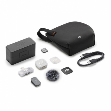 MICROFONE WIRELESS DJI MIC MINI 2 (1 TX + 1 MOBILE RX + CHARGING
