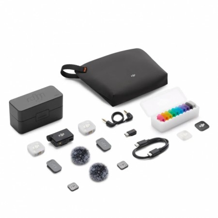 MICROFONE WIRELESS DJI MIC MINI 2 (2 TX + 1 MOBILE RX + CHARGING