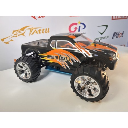 CARRO HIMOTO 1/10 ELDORADA TRUCK .18 NITRO 4WS BLACK/ORANGE HI61
