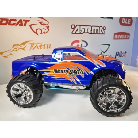 CARRO HIMOTO 1/10 ELDORADA TRUCK .18 NITRO 4WS BLUE/ORANGE HI610