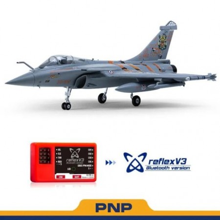 AVIAO FMS RAFALE JET 64MM EDF PNP W/REFLEX V3 FMS139P-REFV3